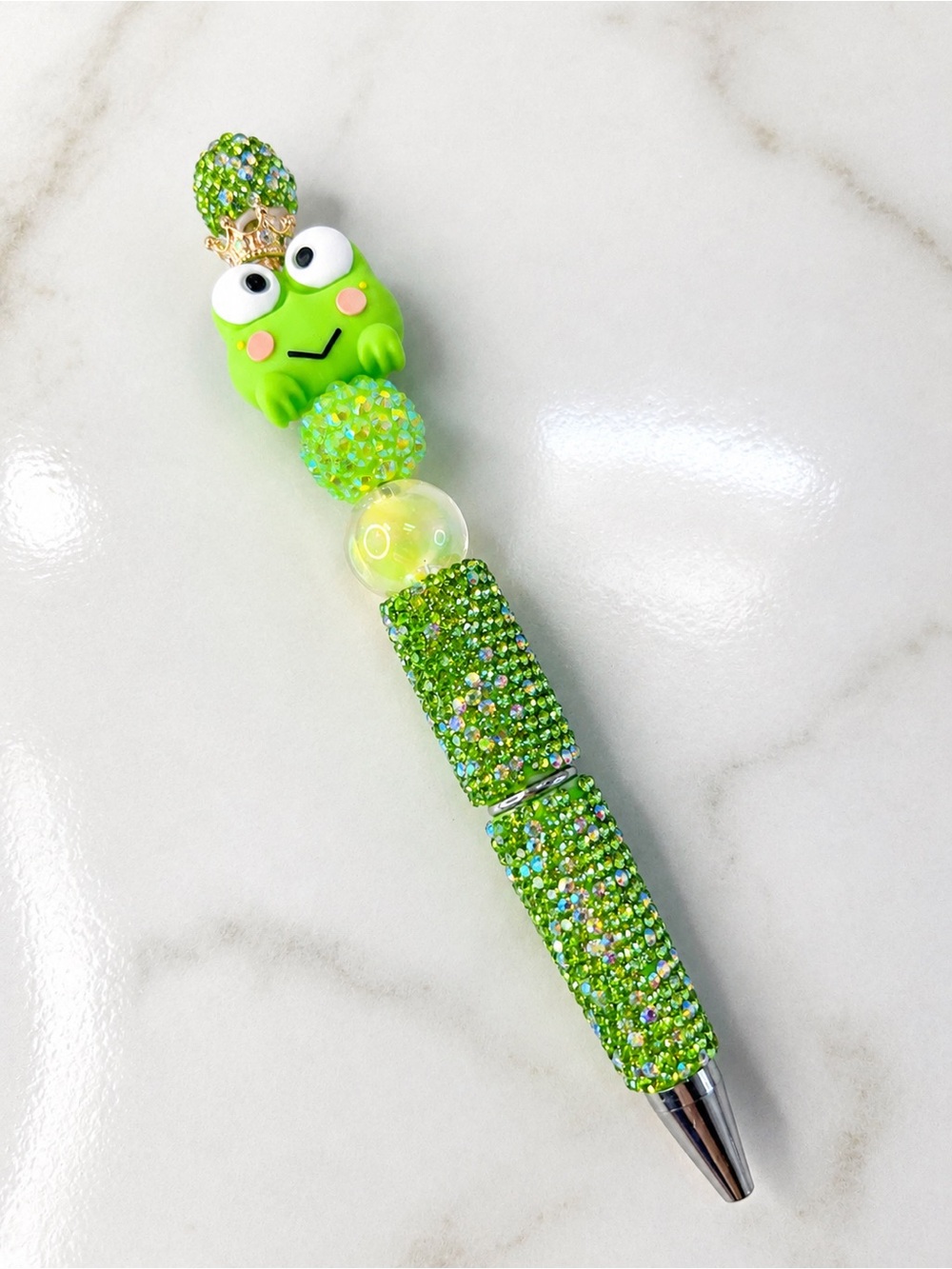 Keroppi Beaded Pen Rhinestone Kawaii Stationery Gift